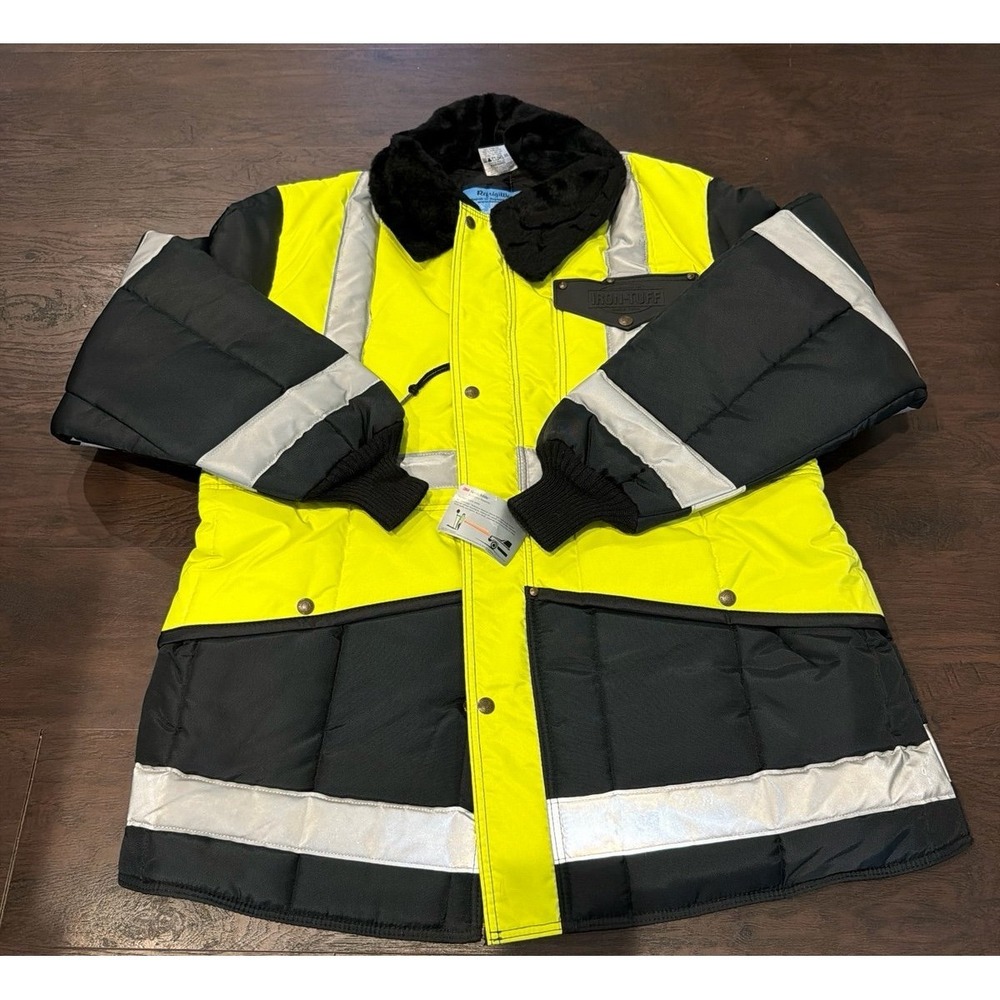 RefrigiWear Iron Tuff Hi Vis‎ Jacket Mens XL NWT